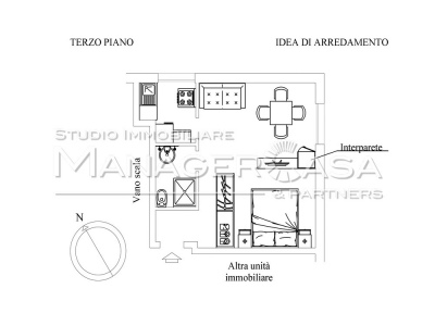 Planimetria idea di arredo