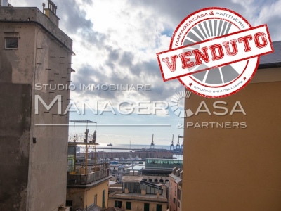 GENOVA Centro S.ta Famagosta-Trilocale vista mare ristrutturato 