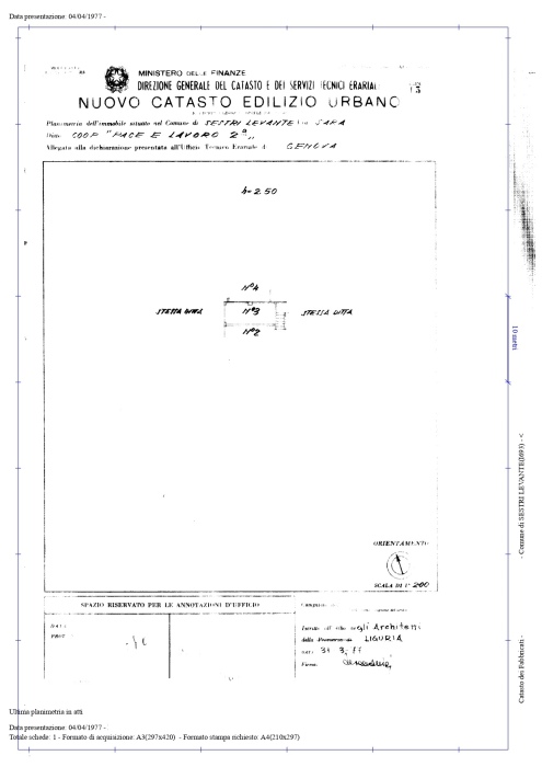 Planimetria BOX auto