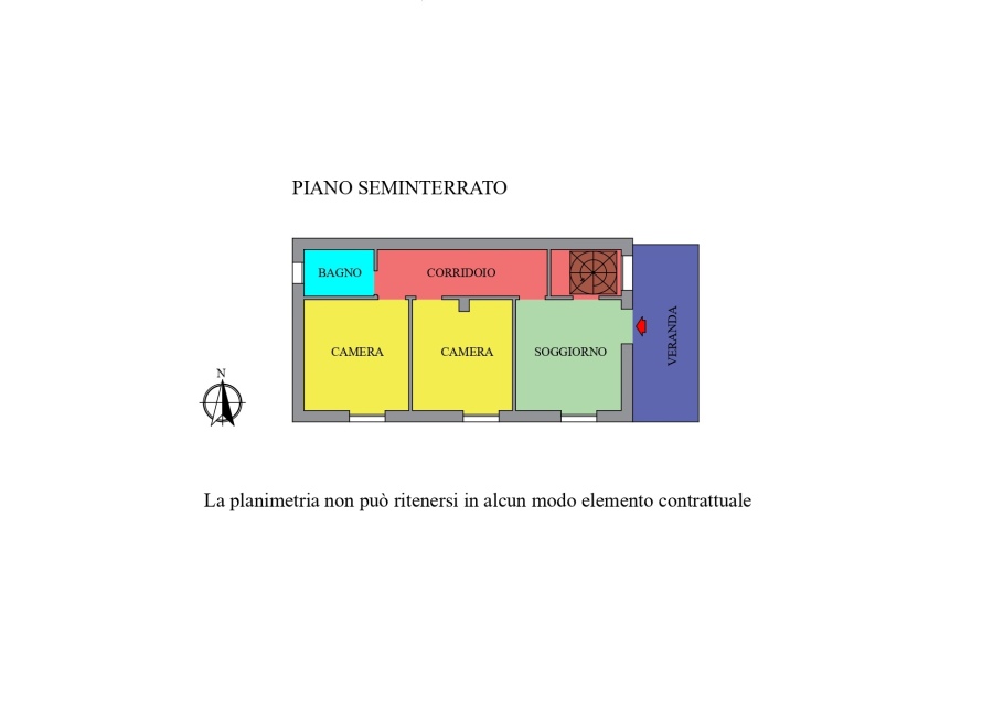 Planimetria piano seminterrato